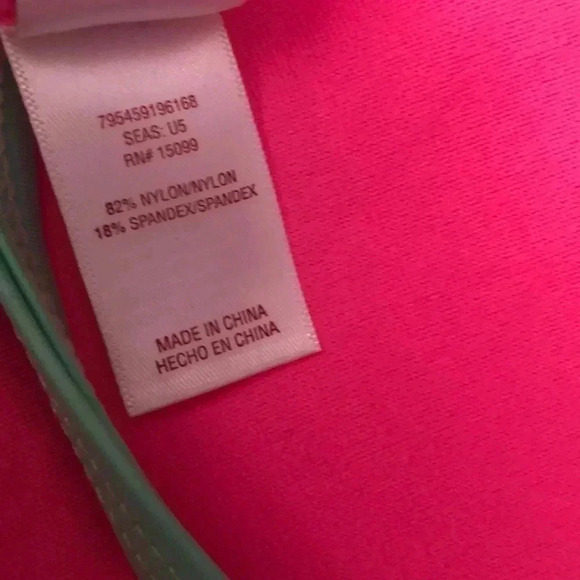 💥🆕Bongo Multi-Colored Stripped Flounce Bikini Top L🆕 - Picture 4 of 5